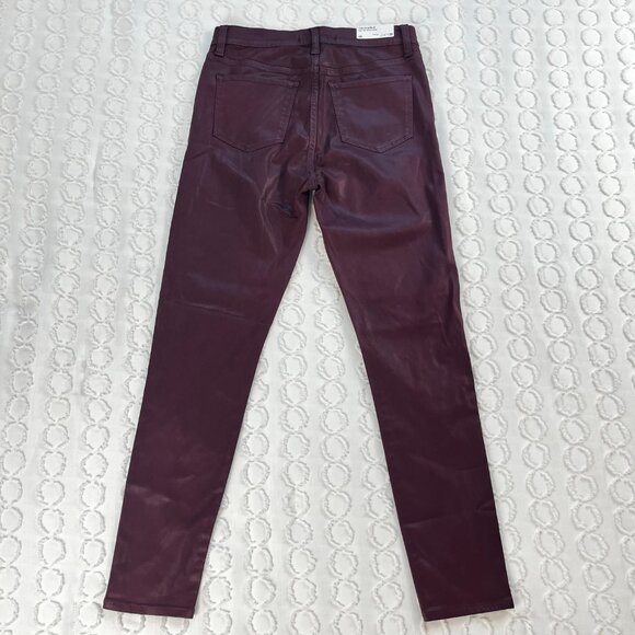 Joe's Jeans The Charlie Faux Leather Pants Women's 29 High Rise Skinny Ankle - Picture 2 of 6